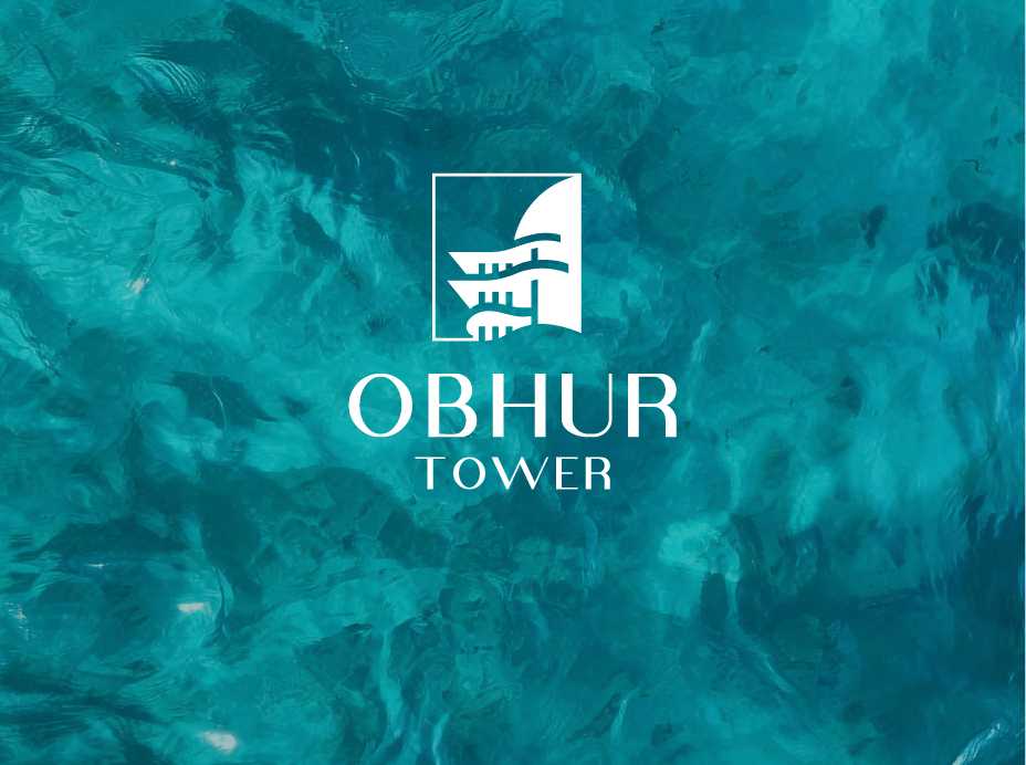 Obhur Tower luxury residences launch website hero overlooking the Obhur marina at dusk