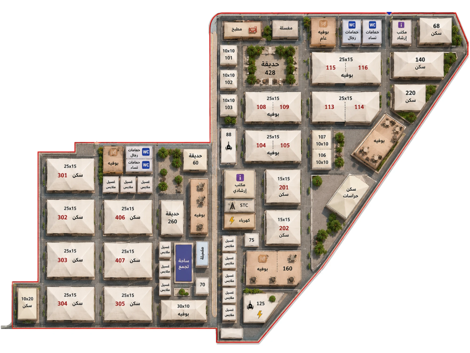 Mina Square 23-B — wayfinding plan